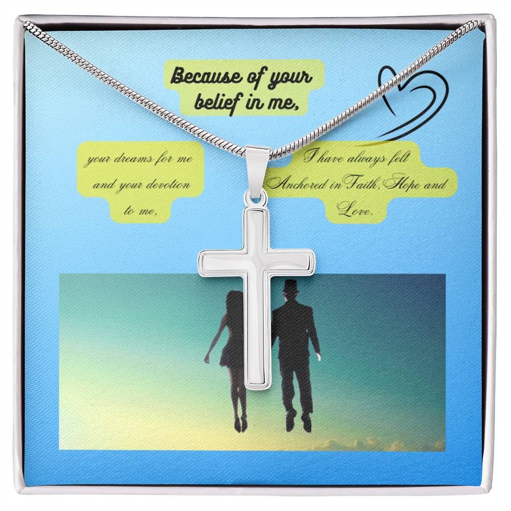 Artisan Stainless Steel Cross Necklace - Wear Your Faith in Style