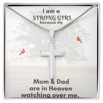 Artisan Stainless Steel Cross Necklace – Wear Your Faith with Timeless Style