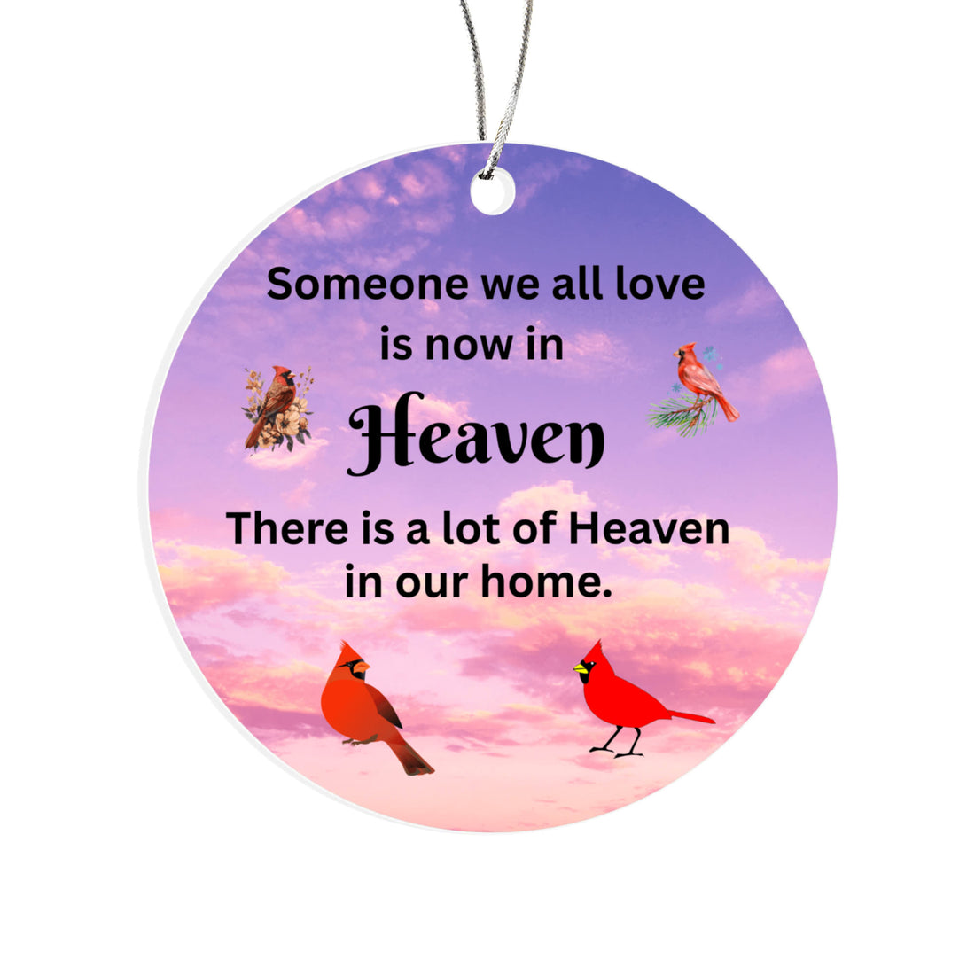 Charming Acrylic Circle Ornament – Uniquely Celebrate Your Loved Ones