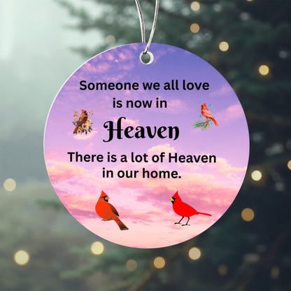 Charming Acrylic Circle Ornament – Uniquely Celebrate Your Loved Ones