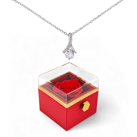Alluring Beauty Necklace in Rotating Gift Box