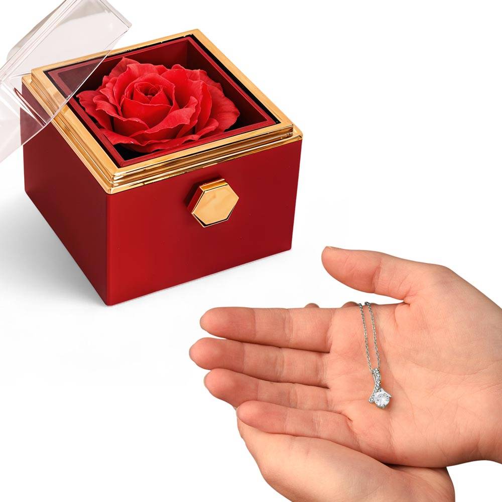 Alluring Beauty Necklace in Rotating Gift Box