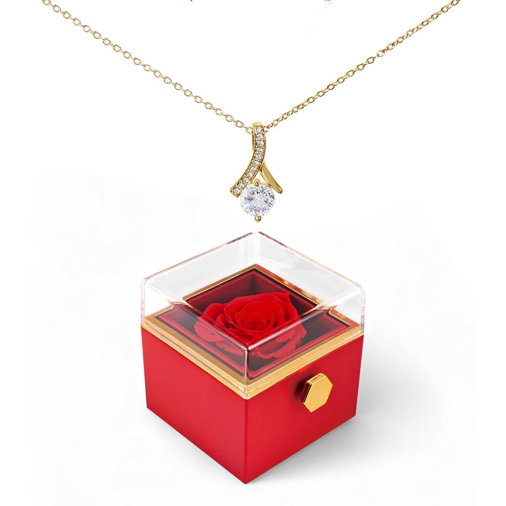 Alluring Beauty Necklace in Rotating Gift Box