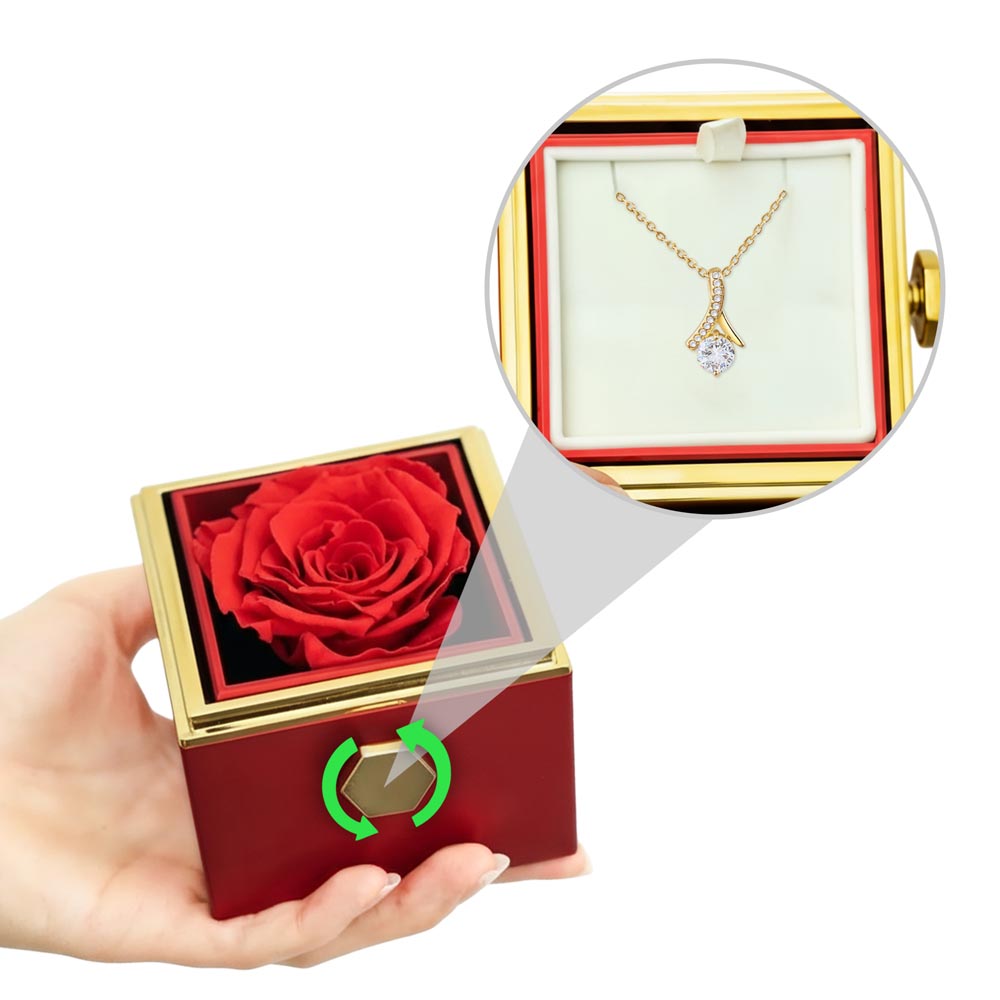Alluring Beauty Necklace in Rotating Gift Box