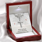 Artisan-crafted Stainless Steel Cross Necklace