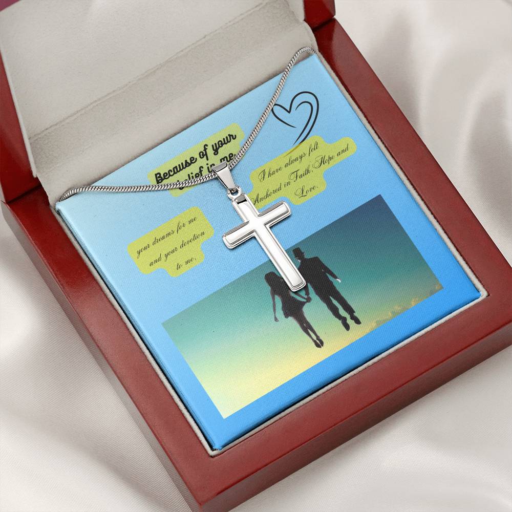 Artisan Stainless Steel Cross Necklace - Wear Your Faith in Style