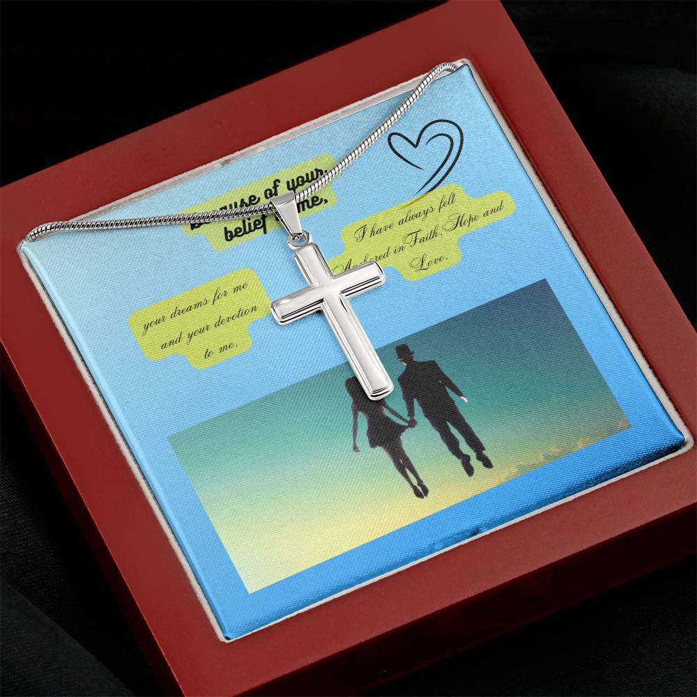 Artisan Stainless Steel Cross Necklace - Wear Your Faith in Style
