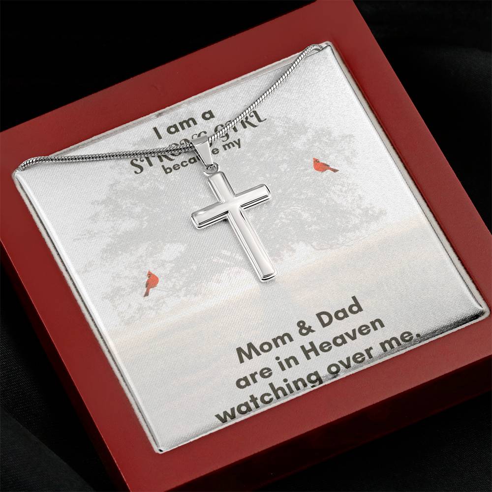 Artisan Stainless Steel Cross Necklace – Wear Your Faith with Timeless Style