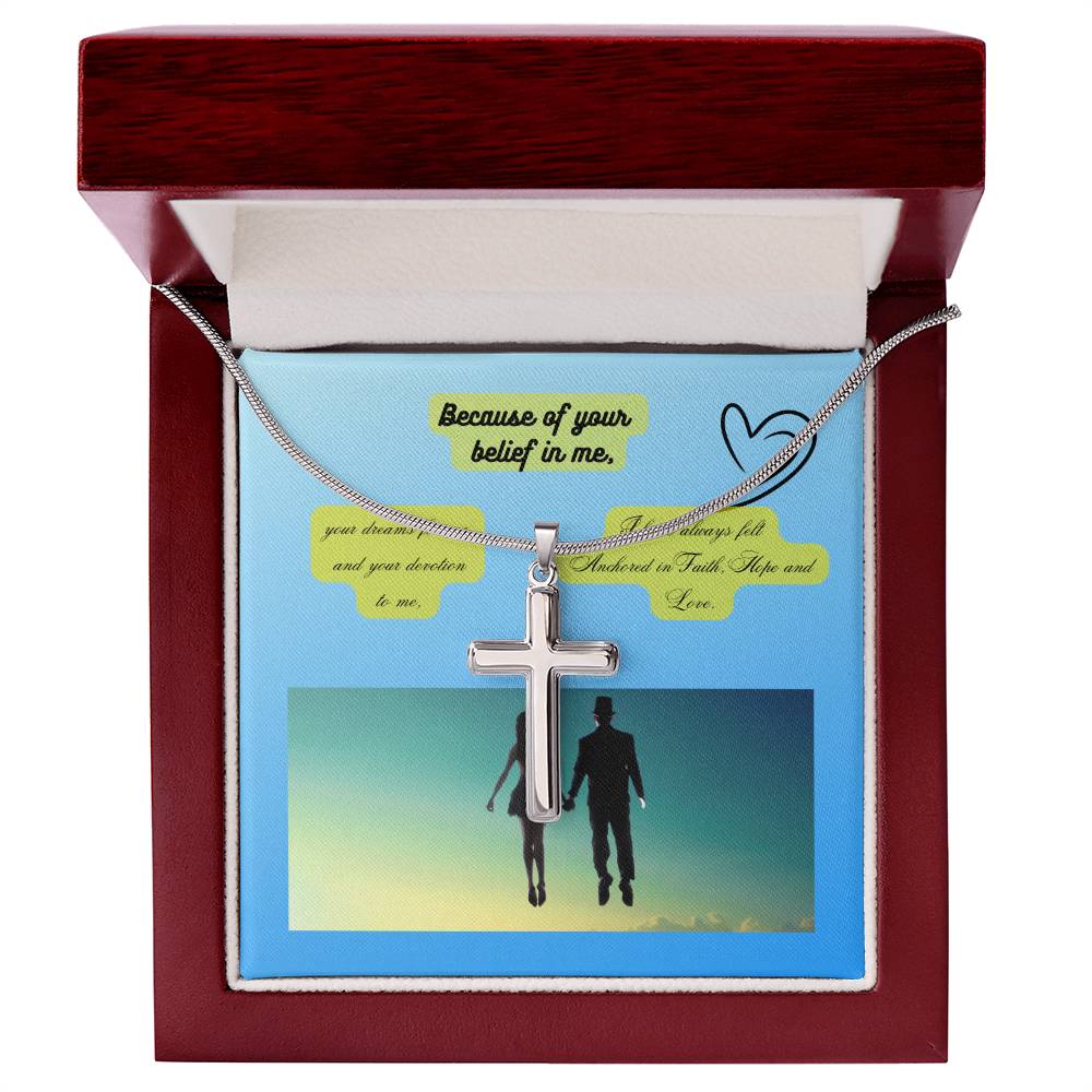 Artisan Stainless Steel Cross Necklace - Wear Your Faith in Style