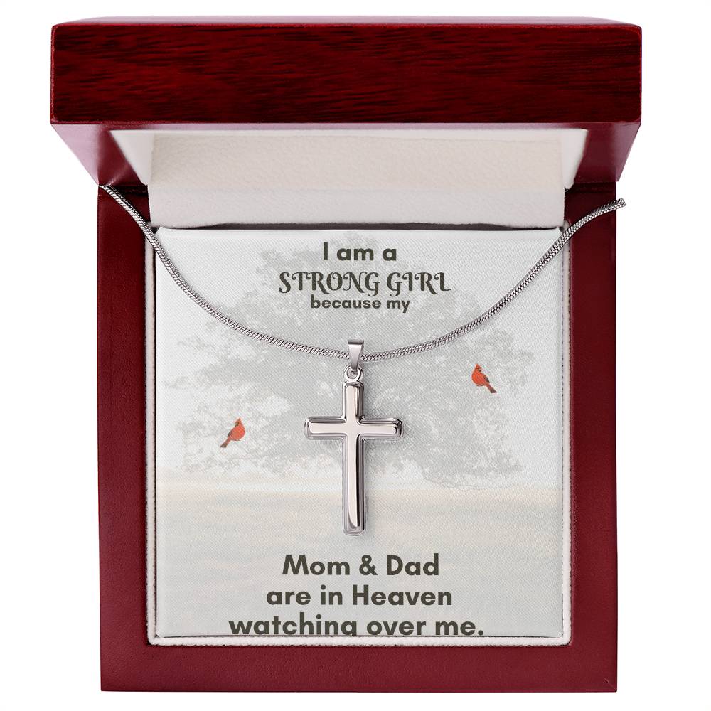 Artisan Stainless Steel Cross Necklace – Wear Your Faith with Timeless Style